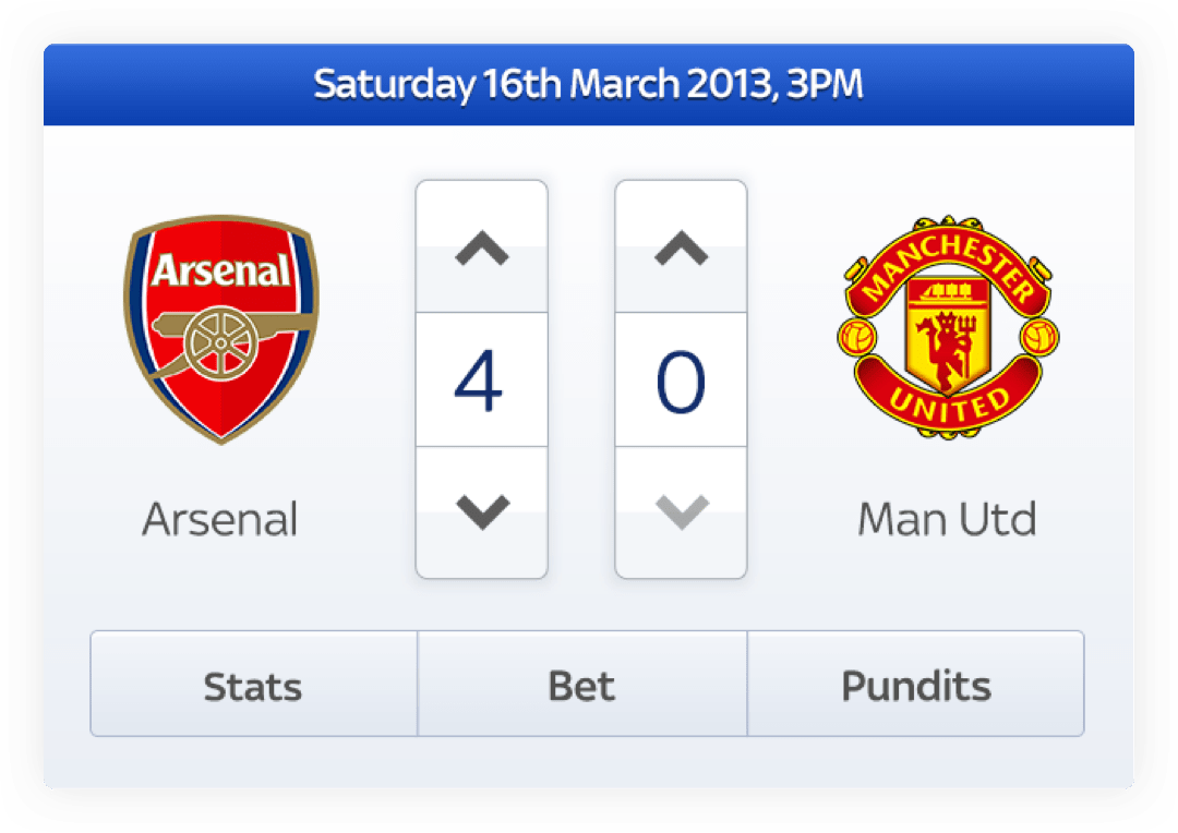 Super 6 Match Component